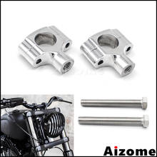 Motorcycle Billet Aluminum 1" Handlebar Mount Risers For Honda Yamaha Suzuki Custom M10 Bolt Bar Risers Clamps 2024 - buy cheap