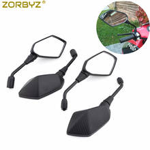 ZORBYZ-Espejos retrovisores universales para motocicleta, espejo convexo lateral electromóvil, en sentido horario, 8mm y 10mm 2024 - compra barato