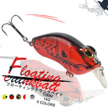 1PCS 70MM 14G Crankbait Floating Artificial Bait Wobblers Fishing Lures Minnow Popper Bait Swimbait Bass Pike Fishing Tackle 2024 - buy cheap