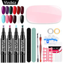 Yinikiz One Step Gel Nail Polish Pen Set 25pcs UV LED Nail Dryer Kit Nail Art Manicure Gel Varnish Lacquer Manicure Tools Kit 2024 - buy cheap