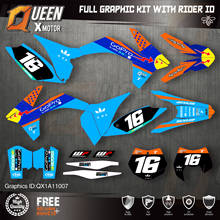 QUEEN X MOTOR Custom Team Graphics Decals Stickers Kit For KTM 2011 2012 SX SXF , 2012 2013 EXC XC-W EXC-F 007 2024 - buy cheap