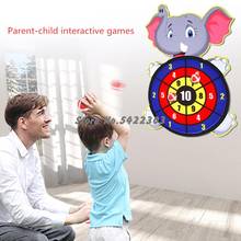 Pc Ball Needle Safety Device Flannel Soft Paper Dart Board Set Elephant Children Dart Board Parent-child Interactive Game 2024 - buy cheap