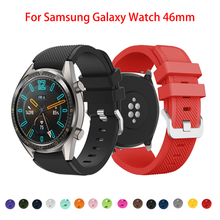 22mm Silicone Watchband For Samsung Galaxy Watch 46mm Replacement Bracelet Band Strap For Samsung Galaxy Watch3 45mm S3 Classic 2024 - buy cheap