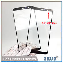 2pcs LCD Front Touch Screen Glass Lens With OCA Adhesive Glue For One plus 1 + 3 5 5T 6 7 7pro replacement 2024 - buy cheap