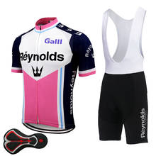 Camisa masculina para ciclismo, conjunto de roupas para ciclismo 2020 com almofada em gel 2024 - compre barato