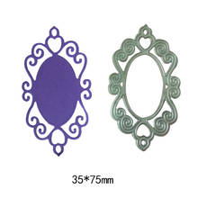 3.5*7.5cm Creative lace mirror new Metal Cutting Dies for card DIY Scrapbooking stencil Paper Craft Album template Dies 2024 - buy cheap