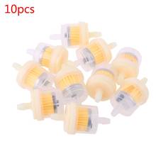 New 10Pcs 4/25'' 4mm Hose Motorcycle Scooter Gasoline Filter Clear Inline Gas Fuel 2024 - buy cheap