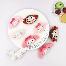 10pcs/lot Kawaii Plush Patch Cartoon Girl/Dog Dolls Padded Appliques Kids Headwear Clothing Accessories Handmade Material 2024 - buy cheap