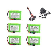 Batería NiMH de 6v y 3000mAh, cargador para juguetes Rc, coches, barcos, pistolas, tanques, camiones, Robots, piezas AA, Ni-MH, paquete de batería recargable de 6v 2024 - compra barato