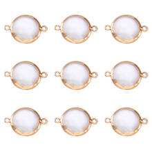 10pcs Plated Natural Keshi Pearl Flat oval Links Connector Accessories with Iron Findings 22~24x15~17x2~6mm, Hole: 2mm F60 2024 - buy cheap