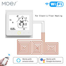 WiFi Thermostat Temperature Controller LCD Touch Screen Backlight for Electric Heating Works with Alexa Google Home 16A 2024 - buy cheap