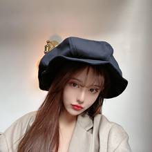 Sombrero octogonal japonés de gran tamaño para mujer, gorros elegantes de pintor, Newsboy, Boina, Primavera 2024 - compra barato