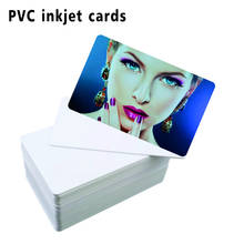 Tarjeta de Identificación de plástico para impresora Canon, tarjeta de PVC de inyección de tinta en blanco brillante, impermeable, sin chip, 100 2024 - compra barato