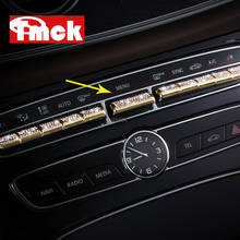 For Mercedes Benz C E GLC Class W205 W213 X253 Car Accessories Interior Center Control Air Condition Buttons Diamond Cover Trim 2024 - buy cheap