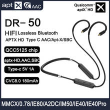 New QCC5125 APTX HD Bluetooth 5.0 Upgrade Cable MIC Type C AAC/Apt-X/SBC 2PIN 0.78mm MMCX IE40 PRO IE80S SE535 UE18 W4R TF10 QDC 2024 - buy cheap