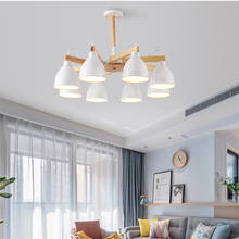 Lámpara de techo LED moderna para sala de estar, iluminación de madera maciza para comedor, dormitorio, habitación de niños, hotel 2024 - compra barato