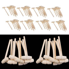 100 Pieces Wooden Hammer Mallet 140x43x19mm Crab Lobster Seafood Crackers 2024 - buy cheap