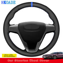 Customize DIY Micro Fiber Leather Car Steering Wheel Cover For Lada Vesta 2015-2019 Xray 2015 2016 2017 2018 2019 Car Interior 2024 - buy cheap