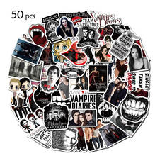 10/30/50pcs   The Vampire Diaries  Sticker School Student Diary Hand Ledger Stationery Mobile Phone Guitar Decoration Kawaii 2024 - buy cheap