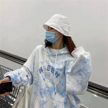 Moletom feminino manga comprida, camiseta feminina branca folgada com capuz 2024 - compre barato