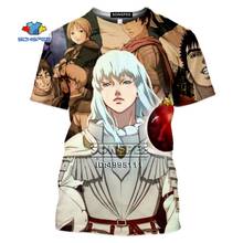 SONSPEE Berserker Gut Griffith Men's Tshirt Men 3D Print T-Shirts Women Summer T-shirt Harajuku Casual Short Sleeve Streetwear 2024 - buy cheap