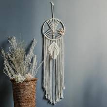 Bohemian Dream Catcher Macrame Pendant Hand-woven Cotton Rope Wall Hanging Tapestry For Girl Bedroom Living Room Decoration 2024 - buy cheap