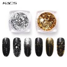 KADS 1pc 0.2g Gold Silver Foil Dust Powder Manicure Nail Art Glitter Powder Decoration Glitters pigment DIY Nails Holographic 2024 - buy cheap