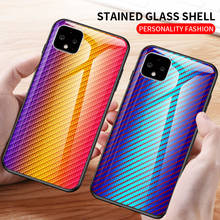 For Google Pixel 3A 3 2 XL Case Hard Tempered glass Gradient carbon fiber protective Back cover case for pixel 4 XL 3XL pixel3 2024 - buy cheap