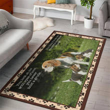 Tapete de beagle divertida, coleção de cães, antiderrapante, para sala de jantar, sala de estar, quarto macio 2024 - compre barato