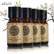 AKARZ-Paquete de aceite esencial de limón, árbol de té de menta rosa para aromaterapia, masaje, Spa, baño, 10ml * 4 2024 - compra barato