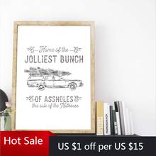 Jolliest Bunch of Assholes Print Christmas Vacation Poster Lampoon Wall Decor Art Picture Canvas Painting Aesthetic Room Decor 2024 - buy cheap