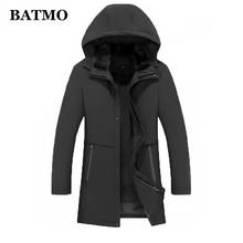 BATMO 2020 winter natural rabbit fur collar&mink fur liner hooded jacket men,winter warm parkas men plus-size M-4XL PDD24 2024 - buy cheap