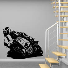 Cool Motor Cycling vinyl Wall Sticker Modern Fashion Wall Sticker For boys bedroom decor Kids Room Decoration Wall Decal Decor 2024 - compre barato
