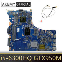 GL552VX Motherboard For ASUS ROG ZX50V GL552V GL552VX Laptop motherboard GL552VW REV 2.1 Mainboard I5-6300HQ GTX950M free Cable 2024 - buy cheap