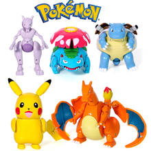 Pokemon figures toys anime figurine pokemon pikachu Charizard Mewtwo Squirtle pokemon pokemon action figure kids model dolls 2024 - buy cheap