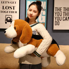 1pc 40/60/80cm bonito beagles brinquedos de pelúcia macio pelúcia animal cão bonecas almofada dormir plushie companheiro para crianças bebê 2024 - compre barato
