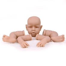 Kit renascer bebê, vinil, 22 polegadas, corpo sem pintura, peças de boneca, faça você mesmo, boneco em branco 2024 - compre barato