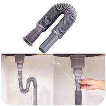 1 x Plumbing Hose 80cm Kitchen plastic Flexible Retractable Sink Basin Water Drain Pipe Heat Sell 2024 - buy cheap
