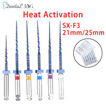 6 pcs/box S1-F3 Dental Endodontics Files Heat Acticated NiTi Engine Use Super Rotary File 21mm/25mm Dental Root Canal File 2024 - buy cheap