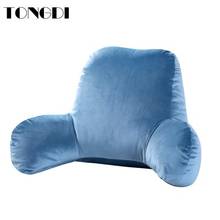 TONGDI  Waist protection Seat Back Cushion Pillow Relax Body Pad  Luxury Decoration For Pregnant Woman Office Home Bedroom Sofa 2024 - buy cheap