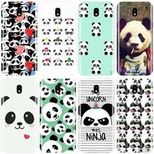 Ultra Adorável Panda bonito Capa de Silicone Macio Caso de Telefone TPU Para Samsung Galaxy J3 J4 J6 J8 2018 J3 J5 j7 2017 J5 J7 2016 J3PRO 2024 - compre barato