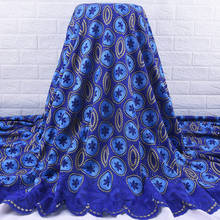 Zhenguitu-tecido de renda suíço estilo africano, renda francesa, bordada com diamante brilhante, tecido nigeriano para mulheres, festa a1924 2024 - compre barato