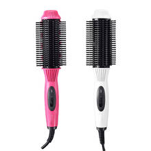 New Iron Hair Curler Roller 2 In 1 One Step Hair Dryer and Volumizer Brush Straightening Curling Iron Comb EU Plug 2024 - buy cheap