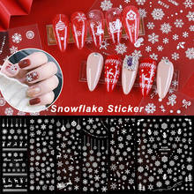 3D Nail Sticker Snowflake Snowboy Winter Snow Designed for Merry Christmas Decoration Nail Art Stickers DIY Manicure Decals 2024 - buy cheap