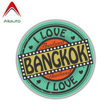 Aliauto Creative Motorcycle Car Sticker I Love Bangkok Thailand Travel Accessories Reflective Waterproof Decal PVC,13cm*13cm 2024 - buy cheap