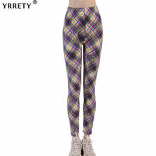YRRETY New Solid Sexy Push Up Leggings Women Fitness Clothing High Waist Pants Female Workout Breathable Skinny Grid 2021 Bottom 2024 - buy cheap