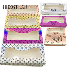 New Arrival 20/50/100 pcs butterfly Holographic Lashes Boxes 3D Mink Eyelashes Empty Custom Logo Packaging Glitter Lashes Case 2024 - buy cheap