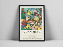 Cartaz de exposição de arte de joan miro, galerie berggruen paris impressão, joan miro poster, joan miro impressão, exposição de arte 2024 - compre barato