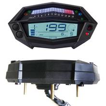 Tacômetro digital para motocicleta, velocímetro, indicador de engrenagem, velocímetro universal, odômetro com sensor de velocidade para kawasaki z1000 2024 - compre barato