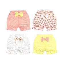 Cotton Baby Underwear Kids Soft Boxer Briefs Girl Underpants Infant Cute Stripe Bow Panties Baby Breathable Shorts 2024 - buy cheap